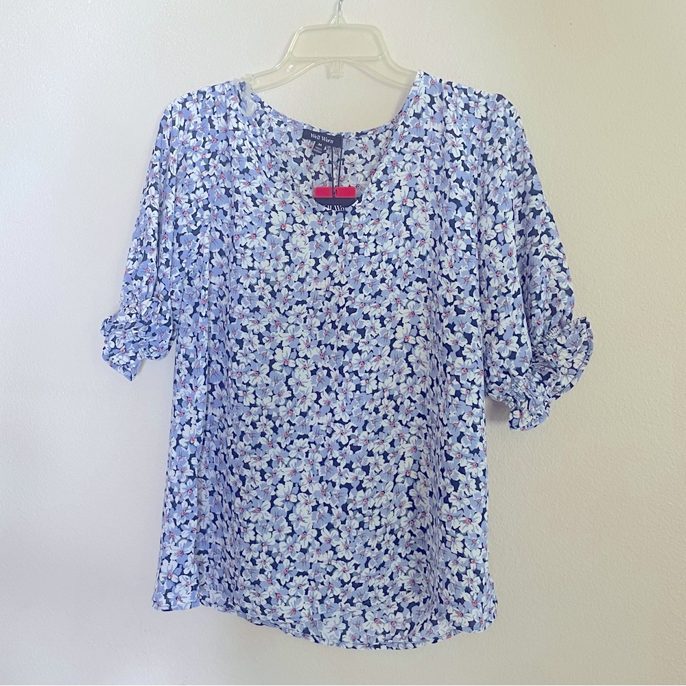 Well Worn Lavender Floral Blouse